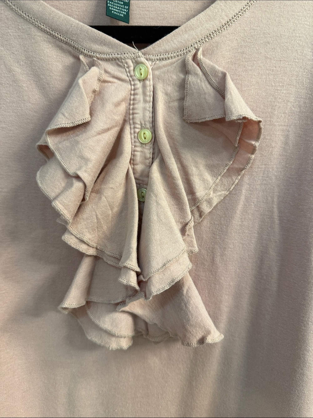 Lauren Ralph Lauren Ruffle-Front Long Sleeve Top in Dusty Pink - Picture 3 of 12